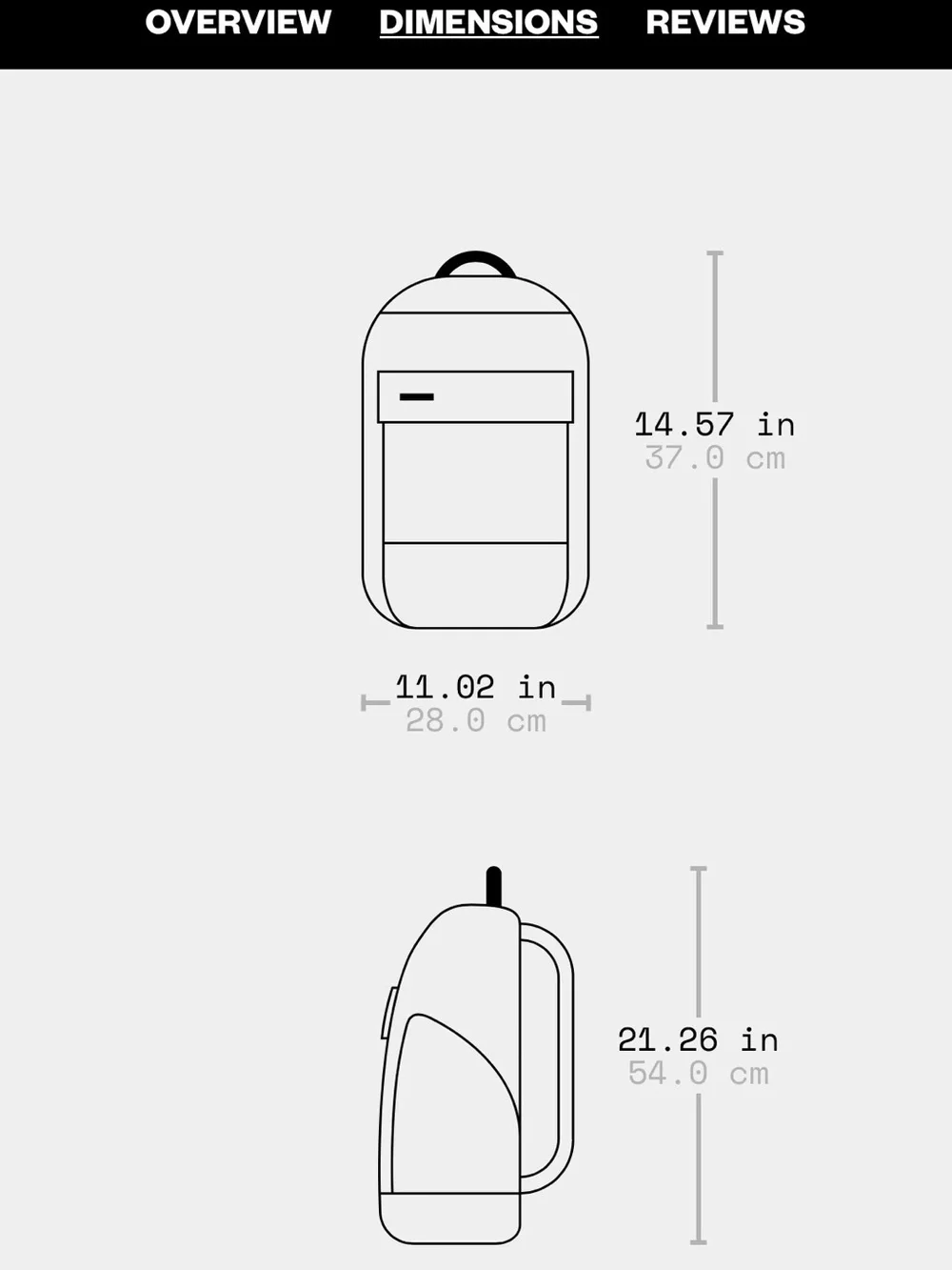 Timbuk2 Mustard Canvas Fold-Top Backpack with Black Straps